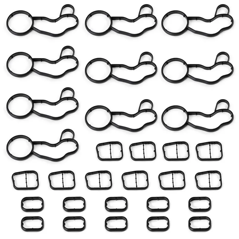 10Sets Oil Cooler Gasket Seal For BMW 1&#39; 2&#39; 3&#39; 5&#39; 6&#39; 7&#39; X3 220d II6i 118d 320i - £121.57 GBP