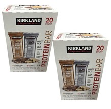 2 Paks Kirkland Signature Protein Bars Choc. Peanut Butter Chunk/ Cookies Cream - £44.63 GBP