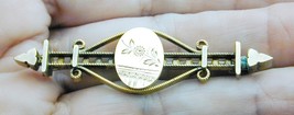 Gorgeous PS Co. Gold Filled Engraved Aesthetic Pin Brooch Must See - £23.48 GBP