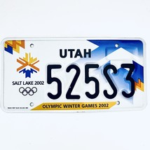 2002 United States Utah Olympic Winter Games Passenger License Plate 525S3 - £17.04 GBP
