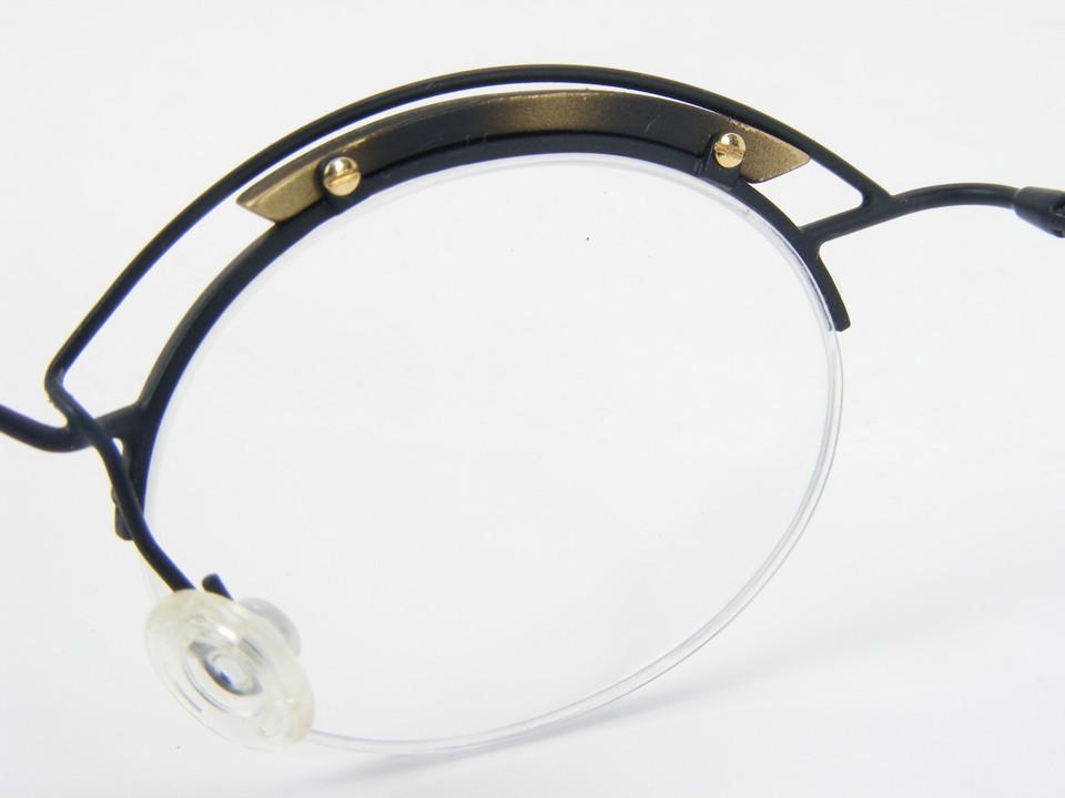 DOMINO 15-118 Black /Gold Unique RARE EYEGLASSES FRAME 40-25-136 Germany Item image 13