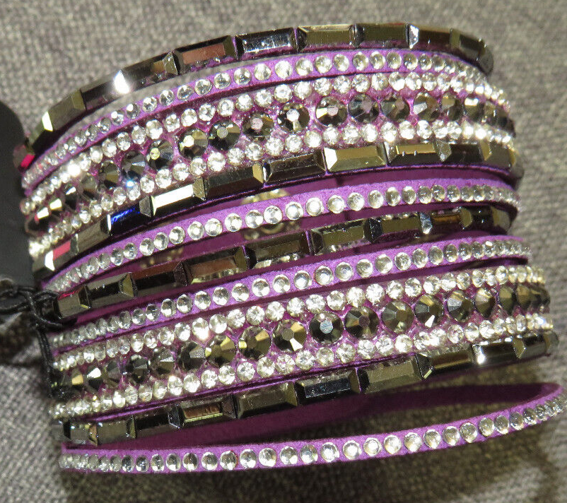 Paparazzi CZ Bling Multi Row Wrap Bracelet Snap Closure NEW - $5.00