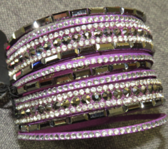 Paparazzi CZ Bling Multi Row Wrap Bracelet Snap Closure NEW - £3.93 GBP
