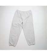 Vintage 90s Streetwear Mens 2XL XXL Blank Cuffed Sweatpants Joggers Gray... - $61.57 CAD