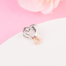 2023 Mother’s Day Collection Two-tone Openwork Infinity Heart Charm - £12.26 GBP