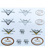 56 - Fender Stratocaster  Telecast@r Headstock Logo STICKER Custom selec... - $8.22 CAD