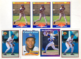 1989 Gary Sheffield Rookie Card Lot Of 7 NM-MINT Score Bowman Donruss Topps - £11.67 GBP