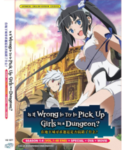 Is It Wrong To Try To Pick Up Girls In A Dungeon Sea 1-4 ~Dvd Anime ~English Dub - £26.31 GBP