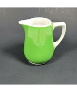 Vintage Art Deco Sterling Vitrified china creamer Jar Lime Green Custom ... - £12.51 GBP
