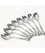 Oneida Galveston Oval Soup Spoons Profile 6-3/4&quot; Stainless Lot of 8 - $539.82 MXN