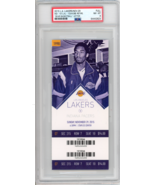 Kobe Bryant Dear Basketball Retirement Authentic Ticket 11/29/15 PSA 8 L... - £601.53 GBP