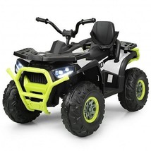 12 V Kids Electric 4-Wheeler ATV Quad with MP3 and LED Lights-White - Color: Whi - £244.83 GBP