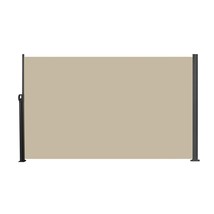 Retractable Side Awning 118&quot;x63&quot; Waterproof UV Privacy Screen Beige - $136.99