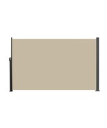 Retractable Side Awning 118&quot;x63&quot; Waterproof UV Privacy Screen Beige - $192.16 CAD