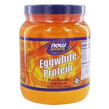 NOW Foods Eggwhite Protein 100% Pure, 1.2 lbs. - £20.99 GBP