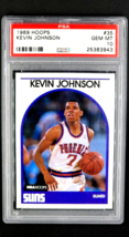 1989 NBA Hoops #35 Kevin Johnson RC Rookie Phoenix Suns PSA 10 Gem Mint - £66.83 GBP