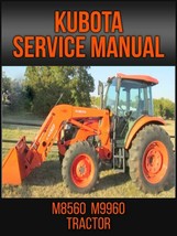 Kubota M8560  M9960 Tractor Workshop Service Repair Manual On USB Drive - £14.17 GBP