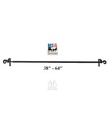 LARGE WROUGHT IRON CURTAIN ROD - Adjustable with Scrolls Amish Handcraft... - $1,643.28 MXN