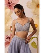 Women Designer Hand Work Organza Cape palazzo Cape Set Indian Bollywood ... - $672.85