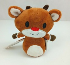 New Hallmark Itty Bittys Toys For Tots Rudolph The Red-Nosed Reindeer 4.5&quot; Plush - £10.07 GBP