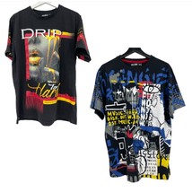 Drip too Hard &amp; Graffiti T-Shirts large mens graphic print shirts street... - £23.79 GBP