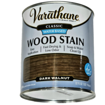 Varathane Classic Water Based Wood Stain Easy Fast Drying Dark Walnut 32oz. - $32.53 CAD
