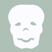 Skull Cutouts Plastic Shapes Confetti Die Cut 15 pcs  FREE SHIPPING - £5.52 GBP