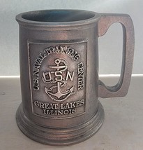 Vintage U.S. Naval Training Center Great Lakes IL Wilton Pewter Mug - $28.71