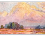 Cloud Castles Painting By Anne A Hills UNP California Art Co DB Postcard... - $4.90
