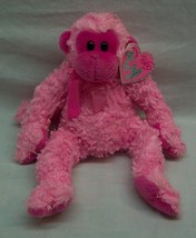 TY Pinkys JULEP THE BRIGHT PINK MONKEY 8&quot; Plush STUFFED ANIMAL Toy w/ TAG - $19.80