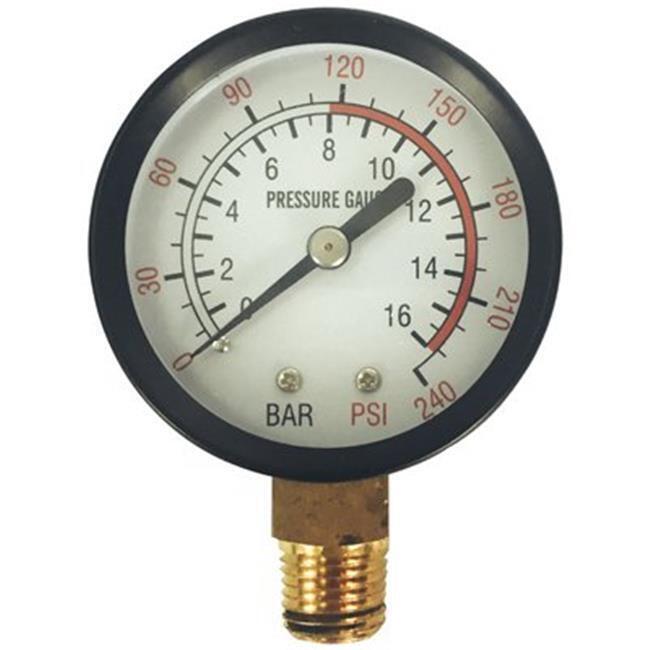 FRITA INC 1204S320 Master Mechanic 0 to 250 PSI Pressure Gauge, 1/8-inch... - $20.62