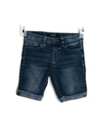 Yaso Jeans Girls Size 6 Denim Bermuda Shorts Cuffed Adjustable Waist - $9.46