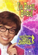 Austin Powers Spy Who Shagged Me Movie Poster ~ Austin Original 27x40 Advance - £10.14 GBP