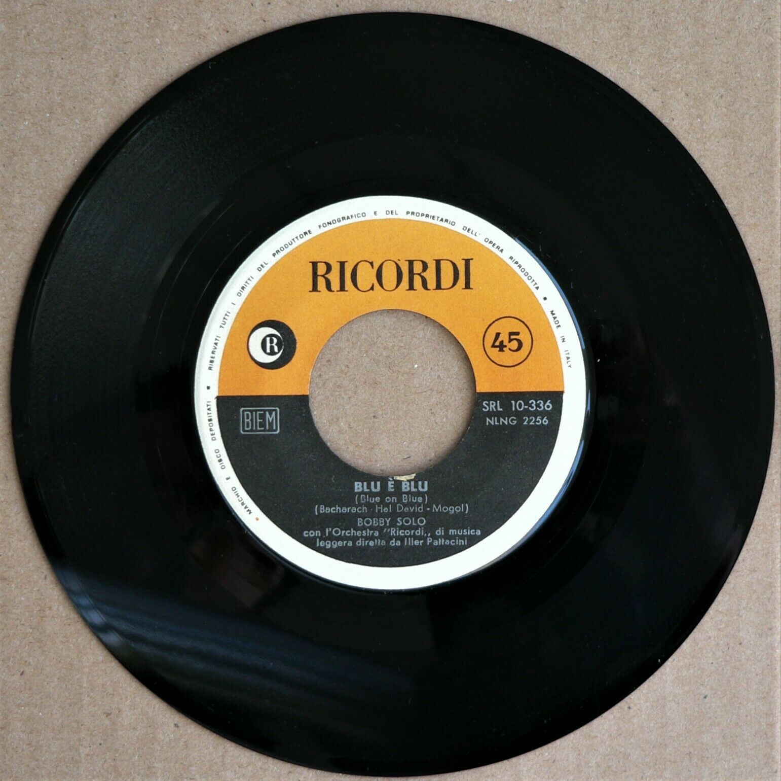 BOBBY SOLO / ROBERTO SATTI ~ BLU È BLU / BLUE ON BLUE ~ 1963 VG+ 7&quot; 45rp... - $11.87