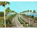 Commemorativo Strada Rialzata Clearwater Spiaggia Florida Fl Cromo Carto... - £2.40 GBP