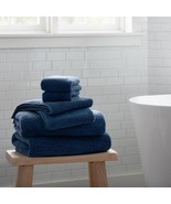 6-Piece Bath Towel Set - 100% Cotton Towel Set 625 GSM Quick Dry Ultra A... - £31.28 GBP