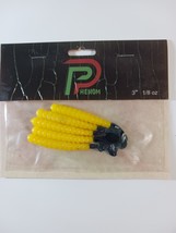 Phenom Lures, 3 Inch, 1/8oz, Yellow &amp; Black Worm, 2 Packs, 10 Worms Total - $5.75