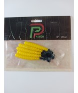 Phenom Lures, 3 Inch, 1/8oz, Yellow &amp; Black Worm, 2 Packs, 10 Worms Total - €5,04 EUR