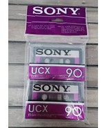 SONY UCX 90 Type II (CrO2) 135m Cassette Tape Twin Pack Sealed Made Japa... - £37.93 GBP