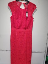 BnwtNextSize 8 T RED  Lace Shift Dress Evening Holiday New £79 - $67.50