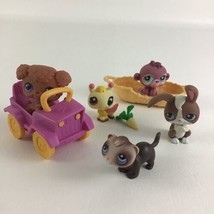 Littlest Pet Shop Mini Figure Playset Vehicle Bed Bobblehead Monkey Hasbro 22 - £30.93 GBP