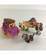 Littlest Pet Shop Mini Figure Playset Vehicle Bed Bobblehead Monkey Hasb... - £31.11 GBP