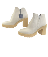 Dolce Vita Cache H20 Boots Ivory Size 9.5 Ankle Booties Platform Waterpr... - £58.48 GBP