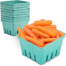 Quart Green Molded Pulp Fiber Berry Basket Produce Vented Container [44 ... - £31.26 GBP
