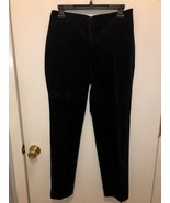 Lands End Womens SZ 8 Mid Rise Slim Leg Velour Feel Pants 30X28 EUC - $260.53 MXN
