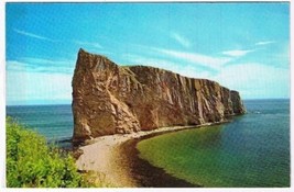 Quebec Laminated Postcard RPPC Perce Rock Gaspe Peninsula - £2.35 GBP
