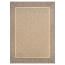 Couristan Recife Outdoor Area Rug - Stria Texture 2&#39; X 3&#39;7&quot; Rectangle In Natural - £58.93 GBP