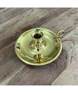 Vintage Baldwin Polished Brass Chamberstick Finger Candle Holder Made in... - $15.00