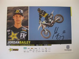 Jordan Bailey supercross motocross signed autographed 11x17 Poster COA... - £78.21 GBP