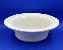 Vintage Rival Crock Pot 3 Quart 3730 Replacement Stoneware Insert Bowl White - £15.31 GBP